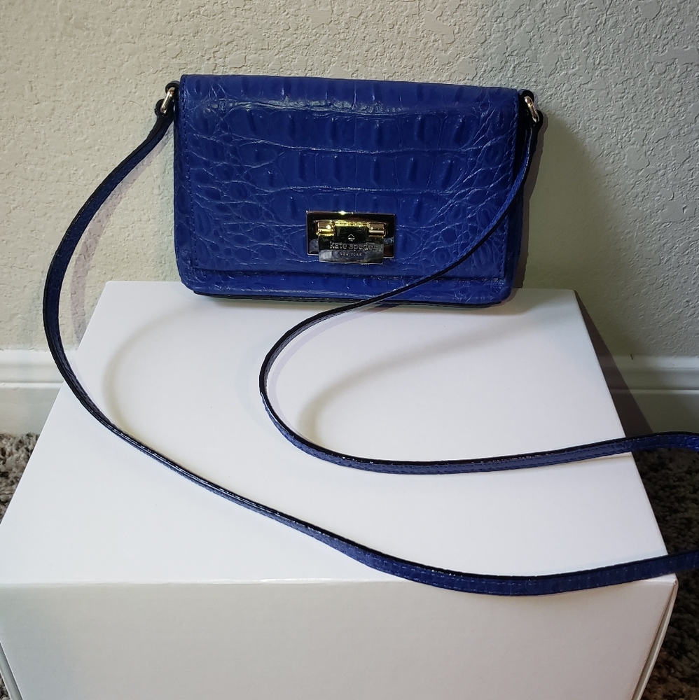 Kate Spade Blue Crocodile Purse Sally Rialto Place